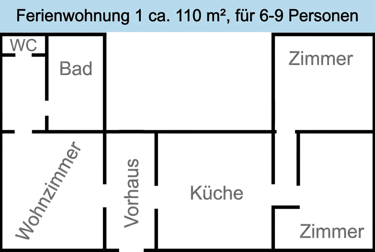Grundriss – Apartment I