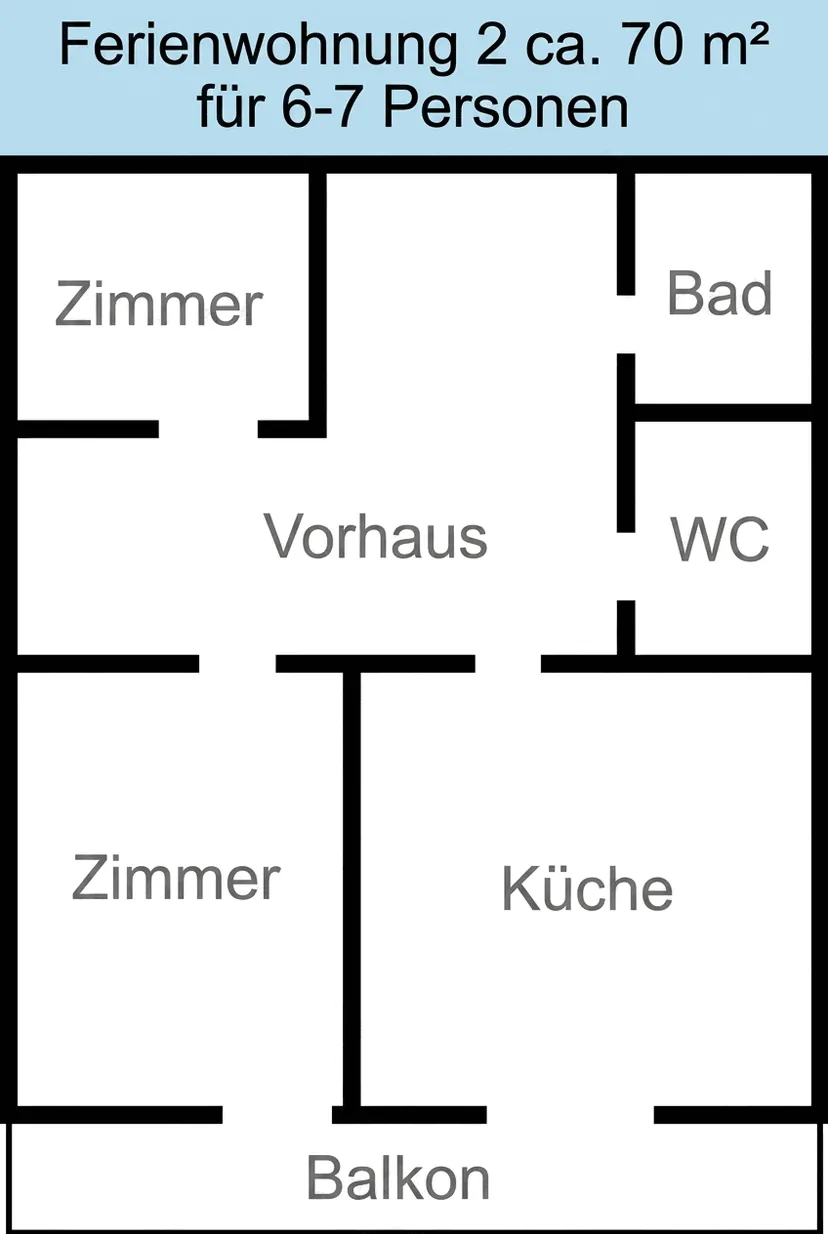 Grundriss – Apartment II