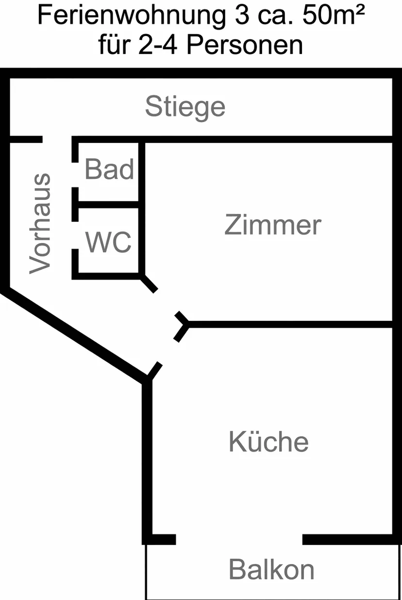 Grundriss – Apartment III