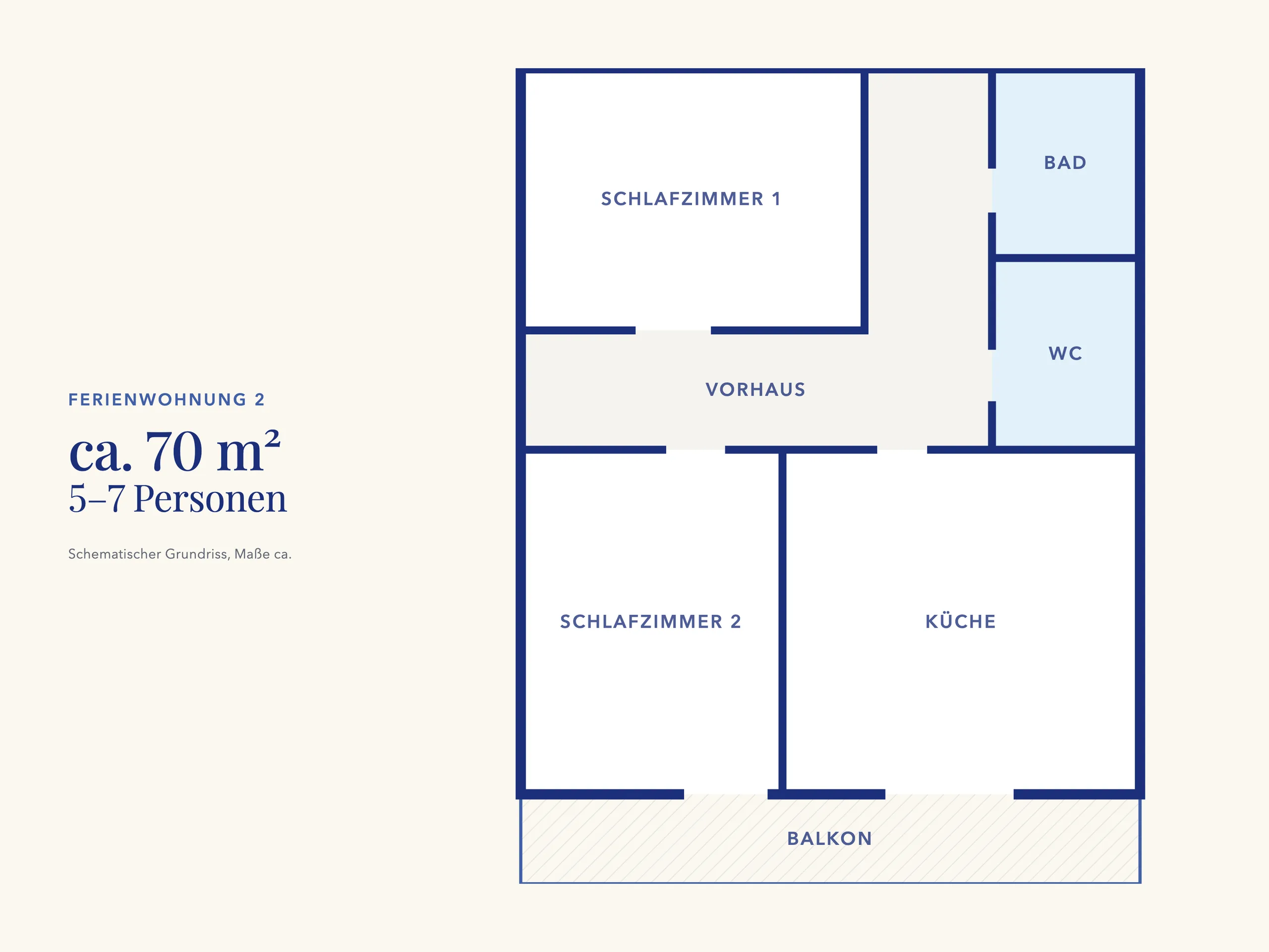 Grundriss – Apartment II