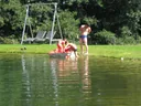Tretboot-Spaß auf dem Naturteich