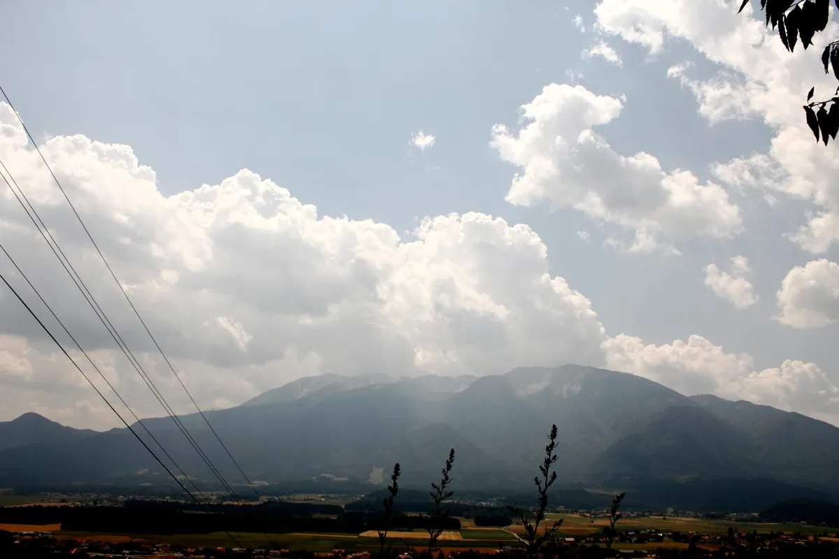 Wolkenstimmung über den Karawanken
